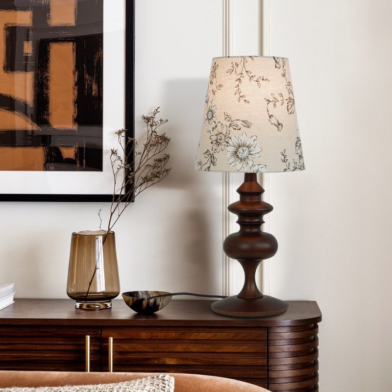 French Vintage Floral Table Lamp - Image 2