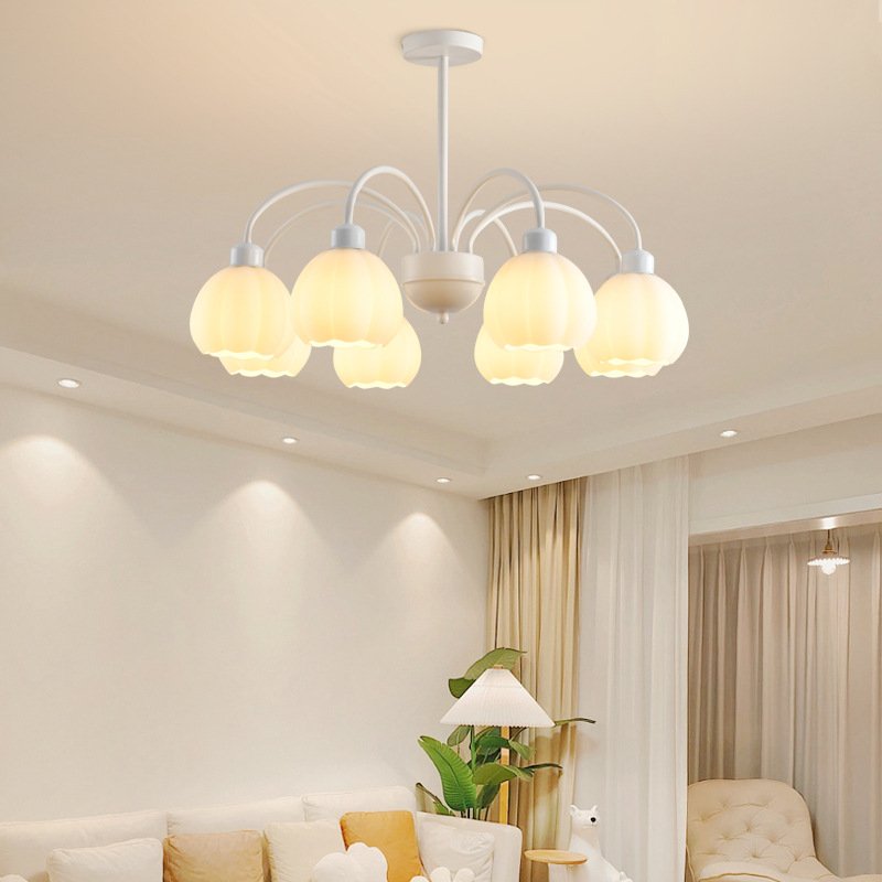 Creamy Windchime Orchid Pendant Light - Image 5