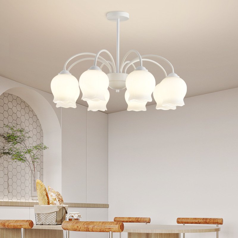 Creamy Windchime Orchid Pendant Light - Image 4